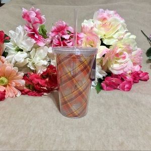 BOGO Double Walled Plaid Tumbler